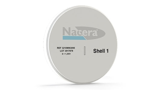 NACERA - Shell 1 3Y-TZP-A Semi-Translucent - White