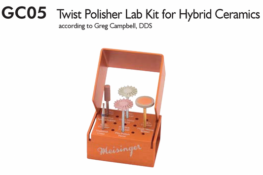 MEISINGER - GC05 Twist Polisher Lab Kit for Hybrid Ceramics