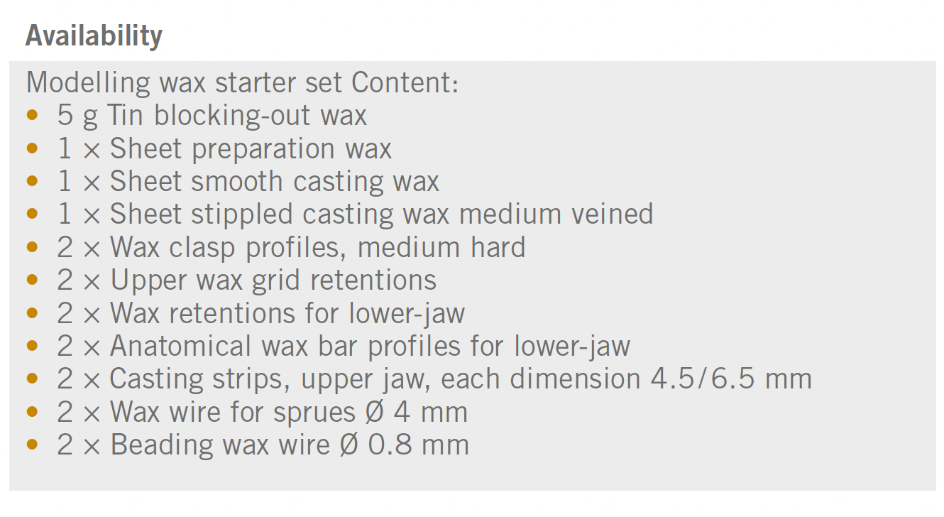 BEGO - Modelling Wax Starter Set