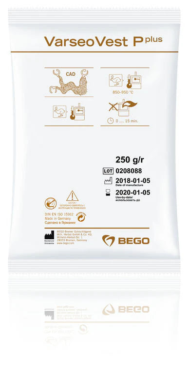 BEGO - VarseoVest P Plus Investment material for 3D Printed partial denture frames
