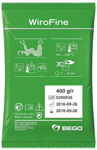 BEGO - Wirofine Investment material for Partial Dentures